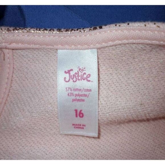 JUSTICE PINK COLD SHOULDER DRESS SZ.16Y EUC. - Picture 5 of 5